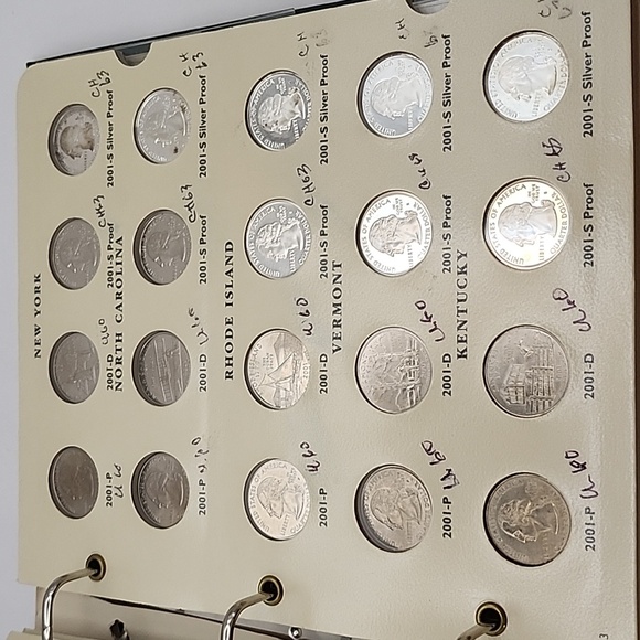 Fifty State Commemorative Quarters 1999-2003 P&d, S Proofs & Silver Proofs - Picture 8 of 9